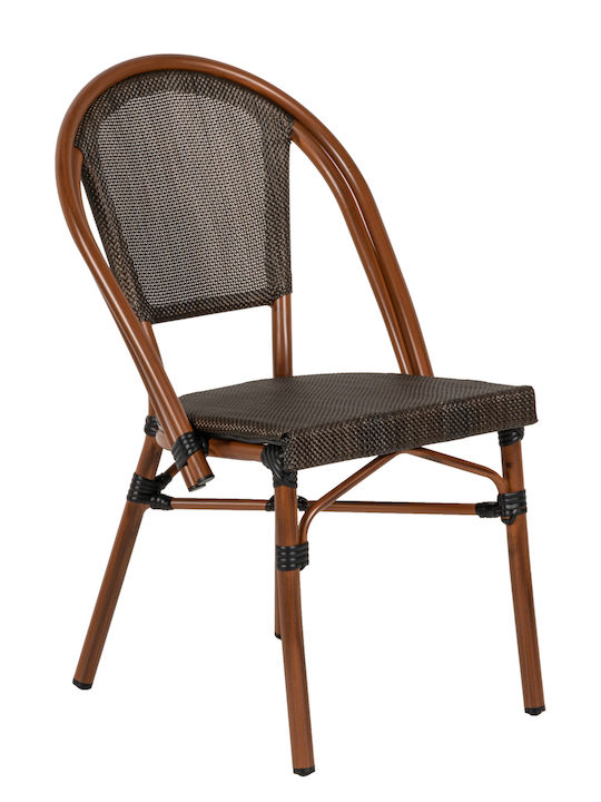 Bamboo Outdoor Chair Dalila Brown 50x56x86cm