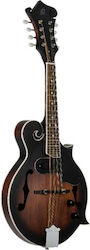 Ortega Electric Mandolină RMFE30-WB cu Corp Plat Whiskey Burst Satin