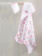 Rythmos Baby Bath Set with Hooded Pink Unicorn 75x75cm