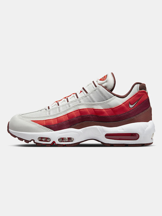 Nike Air Max 95 Ανδρικά Chunky Sneakers Dust / Dark Pony / Picante Red / White