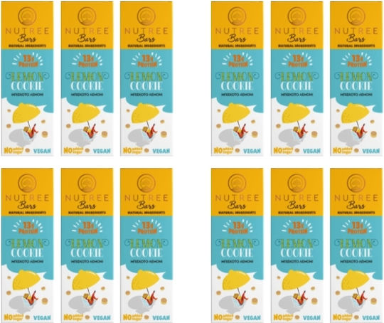 Nutree Crunch Bars with 32% Protein & Flavor Lemon Cookie 12x50gr