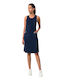 Vamp Sommer Midi Kleid Blau