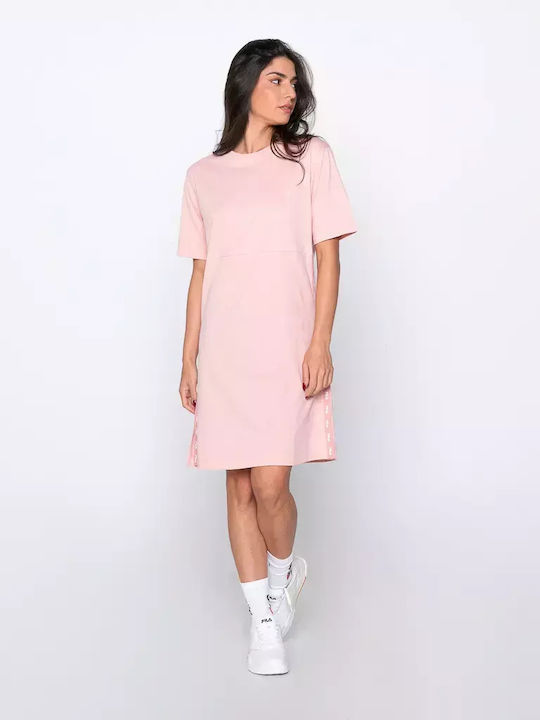 Fila Florence Καλοκαιρινό Mini Φόρεμα Ροζ