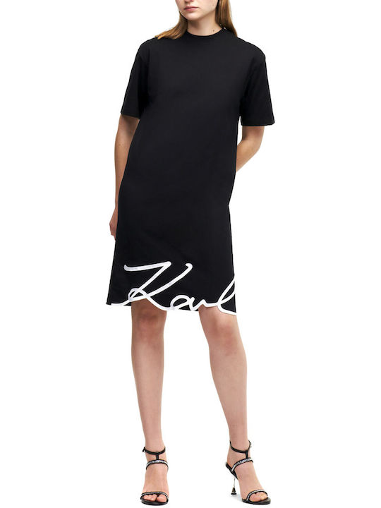 Karl Lagerfeld Rochii de vară pentru femei Mini Rochie Negru
