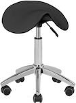 Wheeled Stool Black