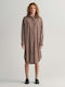 Gant Summer Midi Shirt Dress Dress Brown