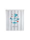 Wenko Big Fish Shower Curtain 180x200cm White