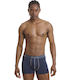 Herren Boxershorts Navy Blue/Beige 2Packung
