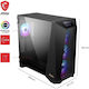 MSI Meg Prospect 700R Gaming Midi Tower Κουτί Υπολογιστή με Πλαϊνό Παράθυρο και RGB Φωτισμό Μαύρο