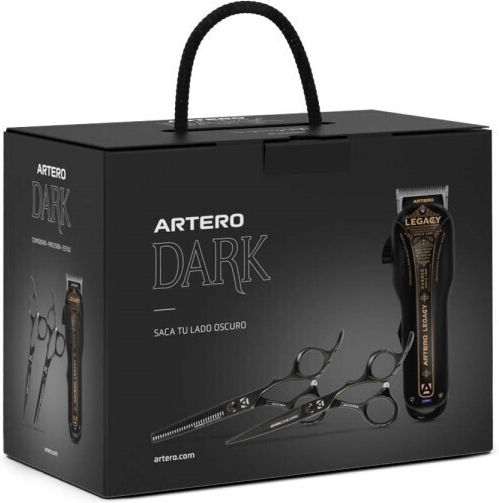 Artero Essential Dark Επαγγελματικό Σετ Επαναφορτιζόμενης Κουρευτικής Μηχανής Μαύρο