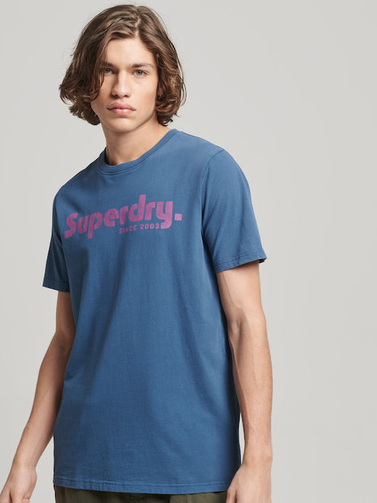 Superdry Vintage Terrain Classic Тениска Син