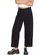 Weellow High Waist Women's Jean Trousers in Loose Fit Black