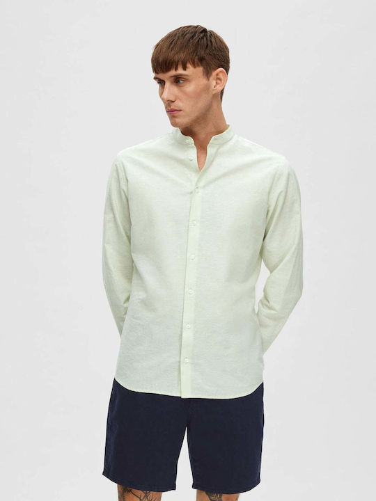 Selected Men's Shirt Long Sleeve Light Green