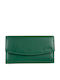 ΑΝ 1-825 Large Leather Women's Wallet Green