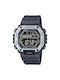Casio Collection Digital Watch Chronograph Battery with Gray Rubber Strap