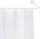 Wenko Corner Shower Curtain Rod Wall Mounted Aluminium White Ø25mm 165cm