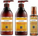 Saryna Key Damage Repair Trio Pack Hair Care Set for Reconstruction & Nourishment for Damaged Hair with Shampoo, Conditioner and Oil 3pcs