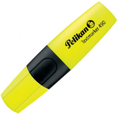 Pelikan Textmarker 490 Highlighters 5mm Yellow 10pcs