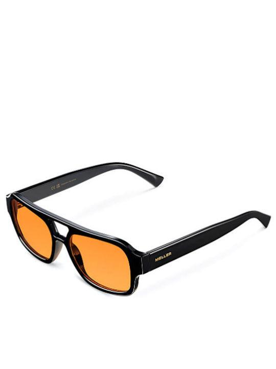 Meller Shipo Слънчеви очила с Черно оранжево Пластмасов Рамка и Оранжев Поляризирани Леща SP-TUTORANGE