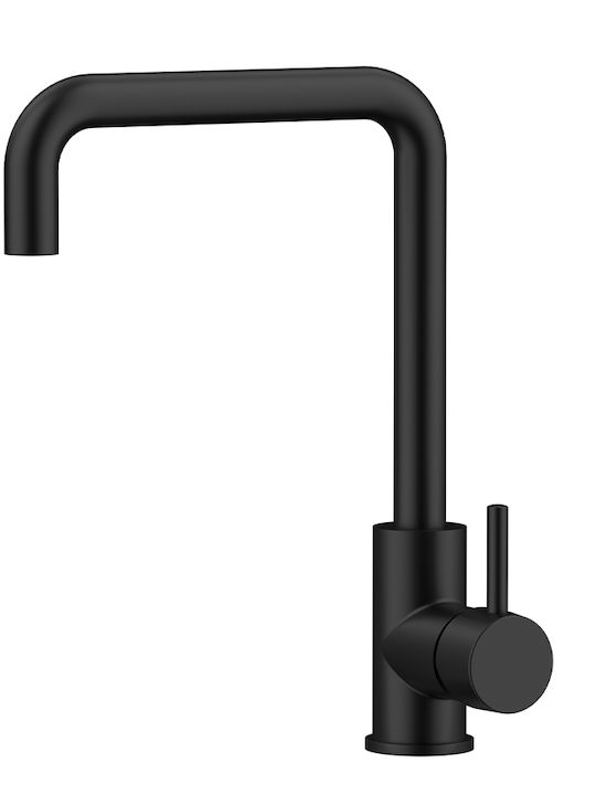 Orabella Tall Kitchen Counter Faucet Inox Black