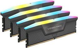 Corsair Vengeance RGB 64GB DDR5 RAM mit 4 Modulen (4x16GB) und Geschwindigkeit 6200 für Schreibtisch