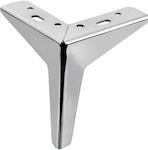 Furniture foot Chrome-Glossy Metallic Polished Metallic Ruffle 13.3×13.0cm 07-351