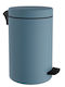 Pam & Co Inox Toilet Bin with Soft Close Lid 12lt Light Blue