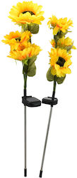 Set of 2 Floor Solar Lights Flower Set of 2 Floor Solar Lights Flower