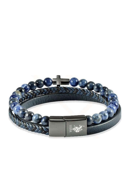 U.S. Polo Assn. Jason Ανδρικό Βραχιόλι Δερμάτινο