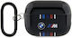 BMW Multiple Colored Lines Hülle Silikon mit Haken in Schwarz Farbe für Apple AirPods Pro 2