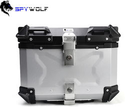 Spywolf SpyWolf Space-X Silver Μπαγκαζιέρα Μοτοσυκλέτας Αλουμινίου 45lt Ασημί Spywolf SpyWolf Space-X Silver Μπαγκαζιέρα Μοτοσυκλέτας Αλουμινίου 45lt Ασημί