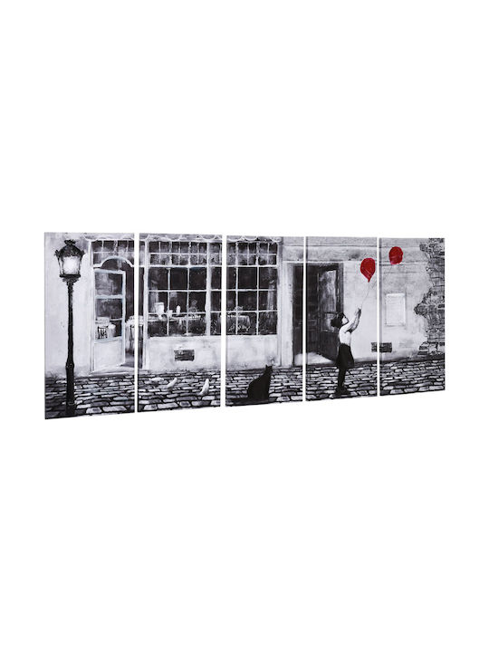 HomCom Πεντάπτυχος Πίνακας σε Καμβά 80x40cm