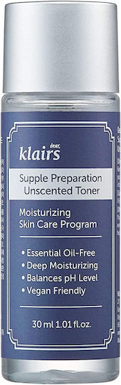 Dear, Klairs Supple Preparation Unscented Υγρό Τόνωσης Προσώπου 30ml