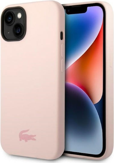 Lacoste Silicone Silicone Umschlag Rückseite Silikon Light Pinkαι (iPhone 14 Plus)