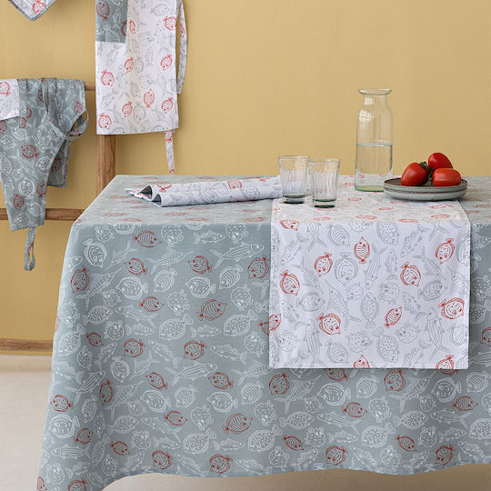 Palamaiki Τραπεζομάντηλο TAT11 Γκρι 150x220εκ.