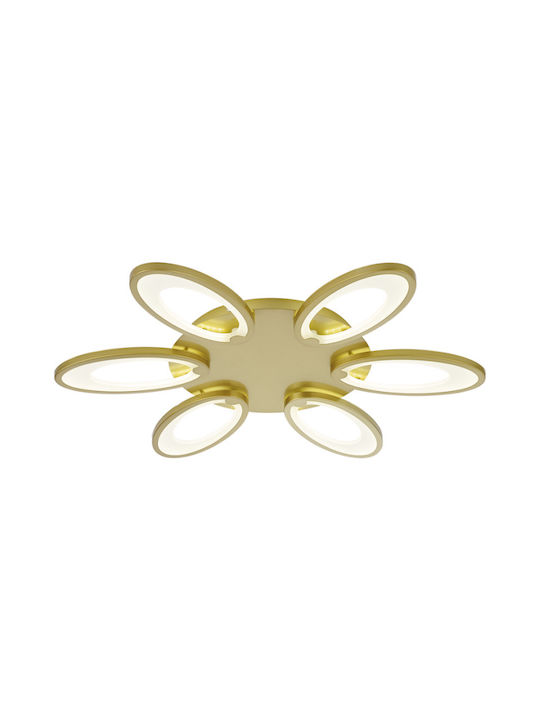 Atman Pamplona Modern Metall Deckenleuchte mit integriertem LED in Gold Farbe 65Stück