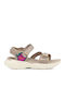 Zymic Women's Flat Sandals Sporty in Beige Color
