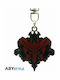 Abysse Breloc Diablo Metalic Negru