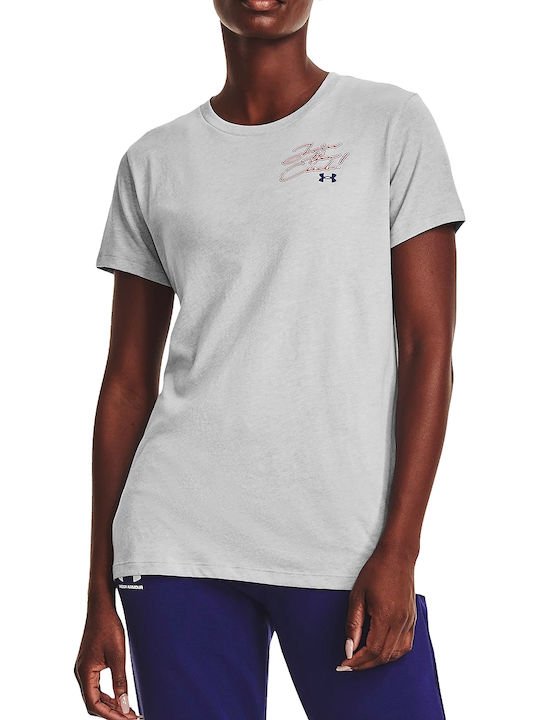 Under Armour Join The Club Women's Athletic T-shirt Gray