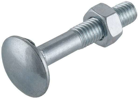ArteLibre Bolț De Cărucior Fără Cap Galvanizat Din 603 Cu Diametru M8 Și Lungime 30mm