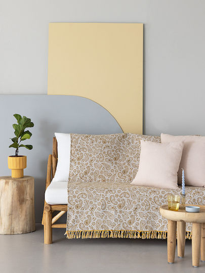 Palamaiki Tete Sofa Throw 180x250cm Yellow