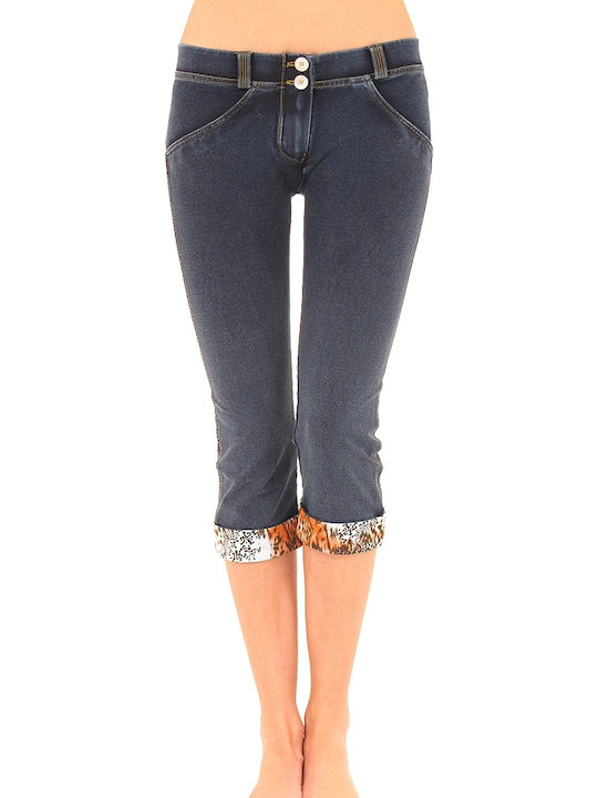Freddy Wr.Up Damen Stoff Capri Hose Push Up Mar...