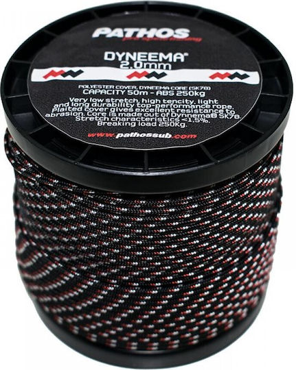 Pathos Dyneema Speargun Rope Black 2mm