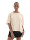 Only Damen Sport T-Shirt Oxford Tan