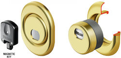 MAGNETIC DEFENDER DISEC MRM27 FOR ARMOURED DOORS - GOLD