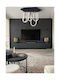 Atman Monaco Pendant Light Black 110x47x85cm