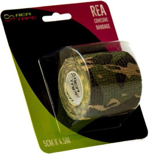 Rea Tape Cohesive Bandage Ελαστικός Αυτοσυγκρατούμενος Επίδεσμος 5cm x 4.5m Πράσινος