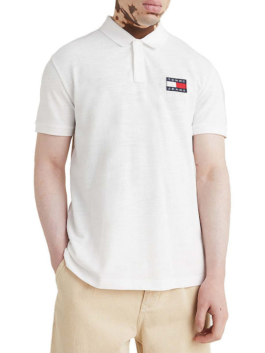 Tommy Hilfiger Men's Short Sleeve Blouse Polo White