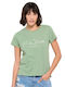 Funky Buddha Γυναικείο Αθλητικό T-shirt Πράσινο