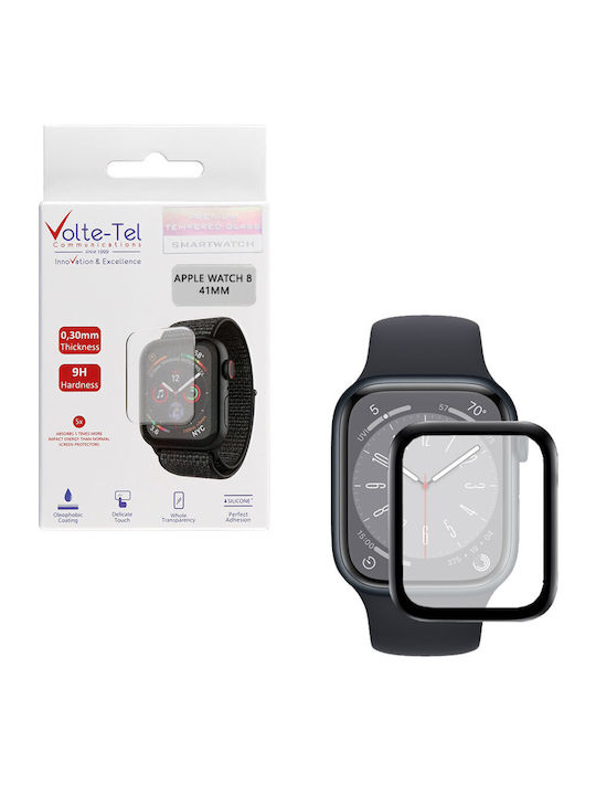 Volte-Tel Full Face Tempered Glass for the Apple Watch 41mm 1pcs 8326929 Black